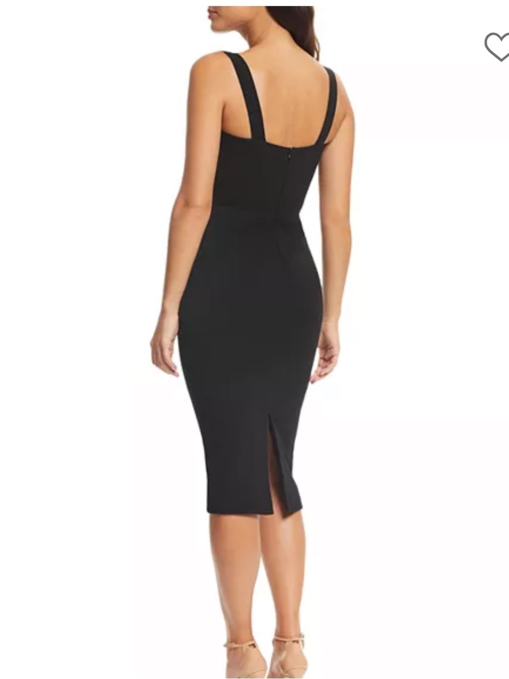 🖤 NWT Dress The Population Nicole Sweetheart Neck Black Size Medium Cocktail - Picture 2 of 9